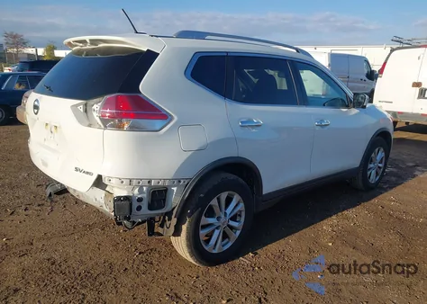 2016 Nissan Rogue Sv из США, поврежденный, VIN KNMAT2MV5GP675759